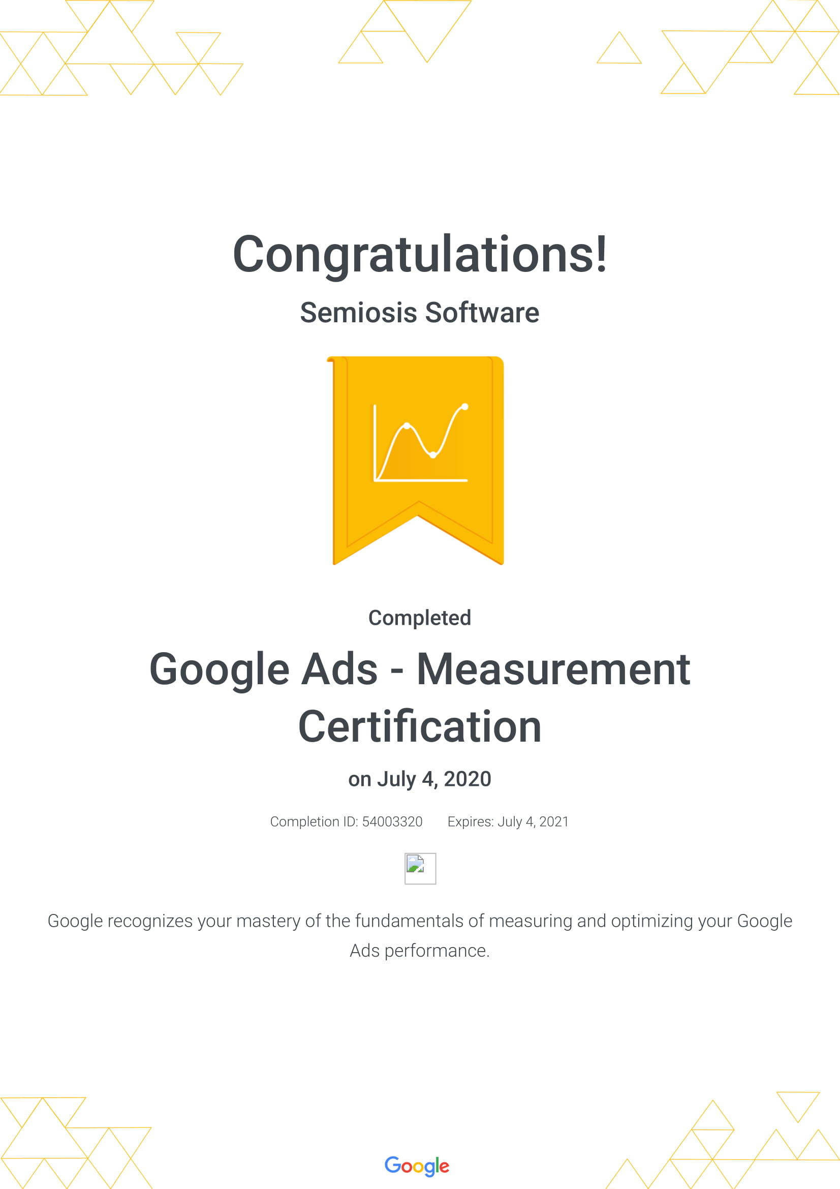 Google Ads Measurement Certification