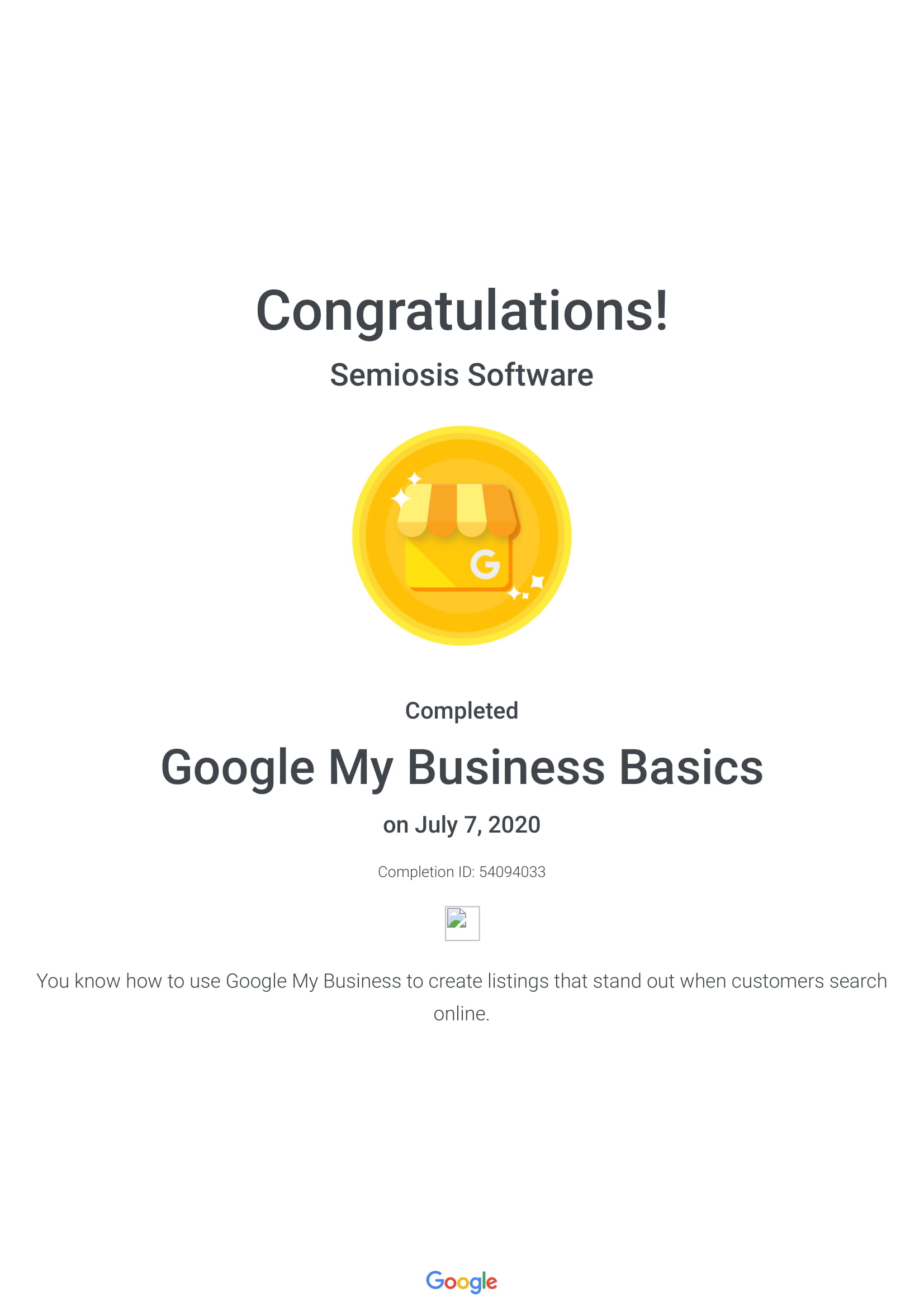 Google My Business Basics