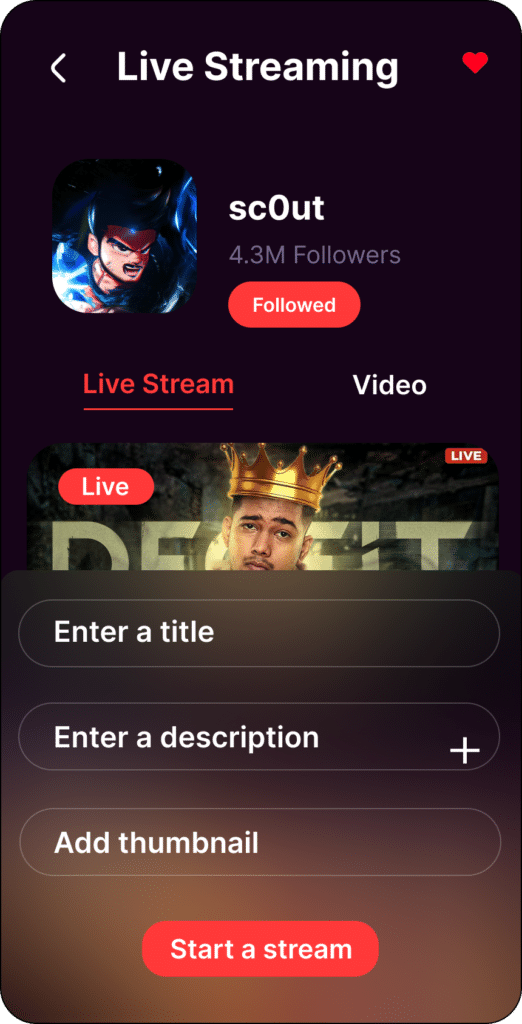 Customizable Streaming App Development