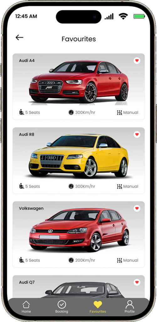 On-demand Car Rental App